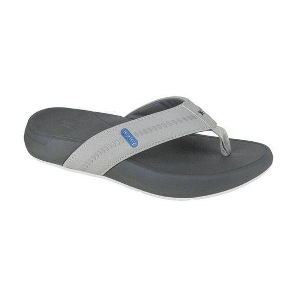 Hurley Men's Wave Runner Flip-Flop, Size 9, Grey - Picture 1 of 2